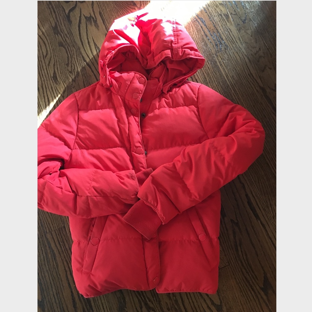 J. Crew Factory poppy puffer jacket